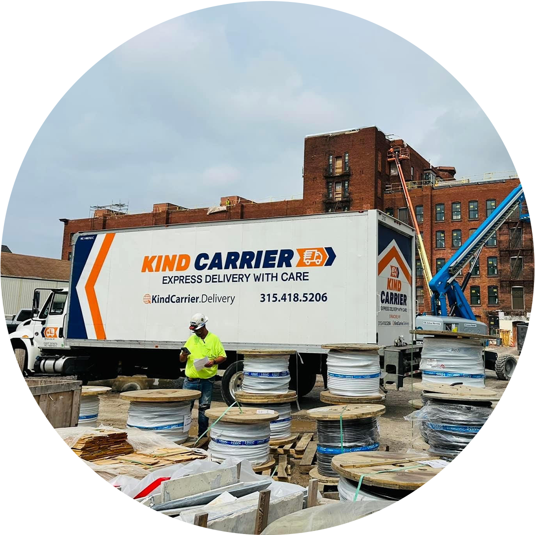 Freight logistics company emergency transport courier delivery
